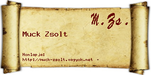 Muck Zsolt névjegykártya