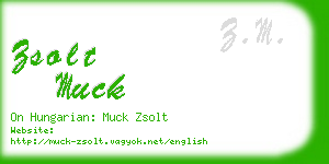 zsolt muck business card